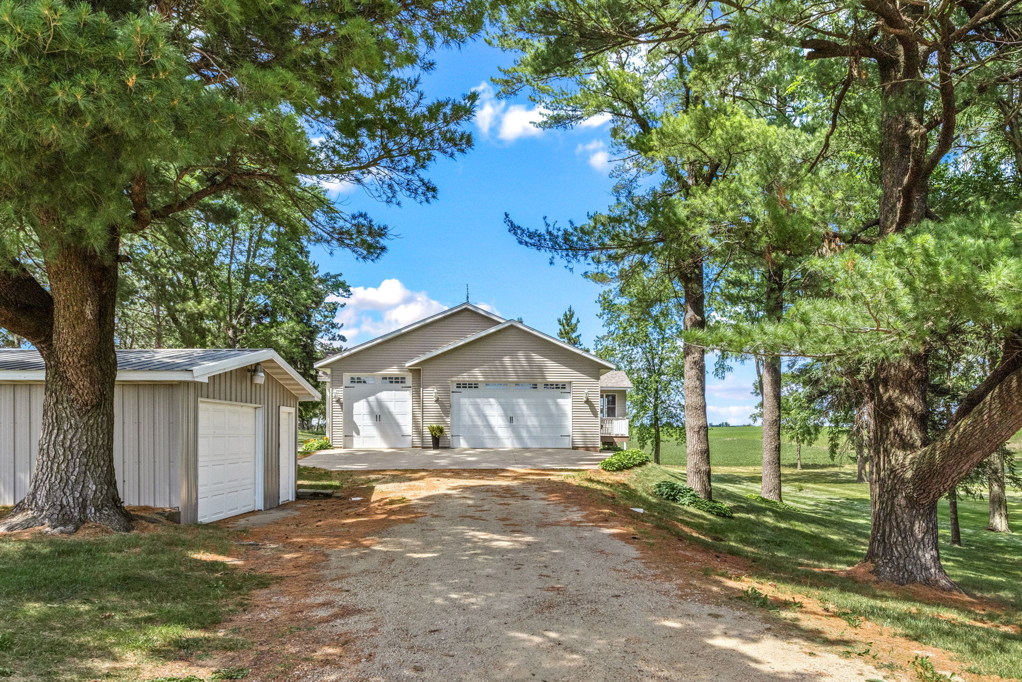 Garage and land