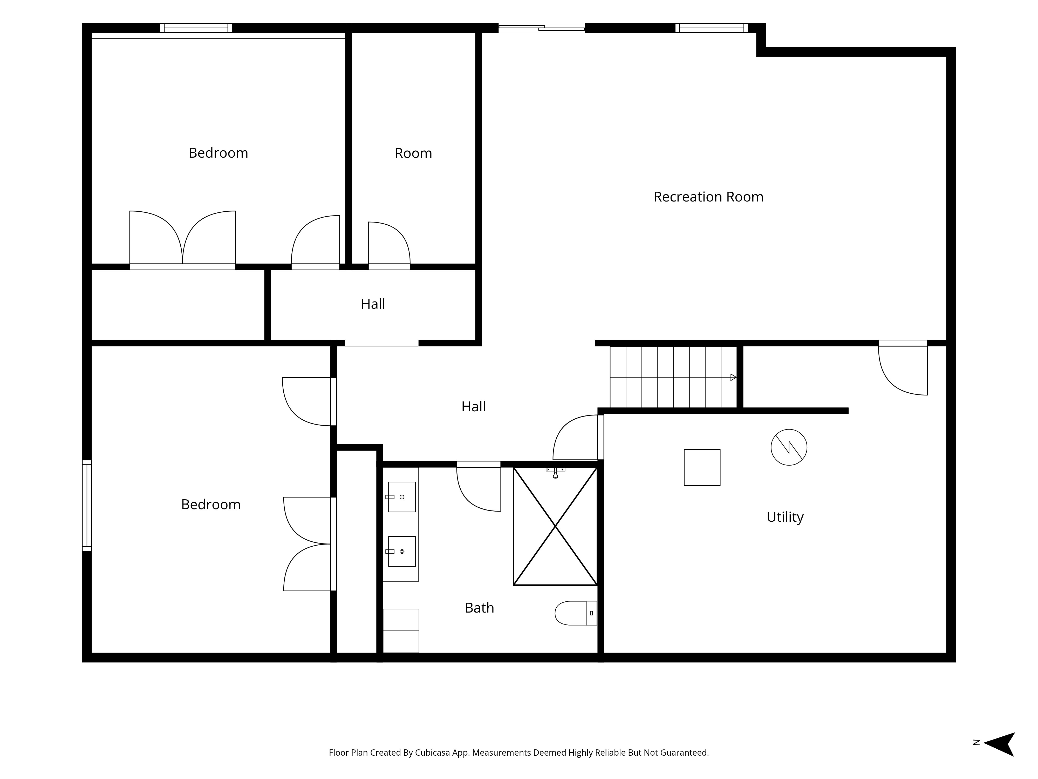 Basement floor plan — 2591 290th Street East